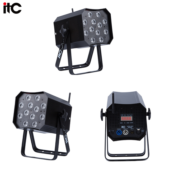 New Type Style Factory Wholesale ITC DMX512 12*20W Led 4IN1 Zoom Par Light Mini Par Light Black 17 Beam Angle Stage Lighting
