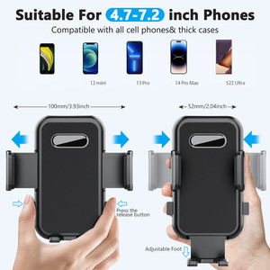 Support de téléphone portable universel flexible personnalisé pour tableau de bord et pare-brise, rotation à 360°, ventouse - Product Image 3