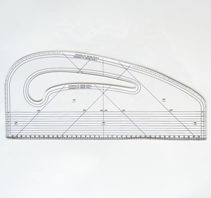 Règle de couture incurvée en plastique acrylique Shenkir, épaisseur 3 mm, transparente, longueur maximale 43 cm, pour usage promotionnel - Product Image 2
