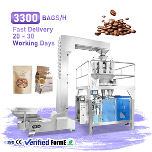 Machine d'emballage de sacs à soufflet de 1000 g, machine de pesage, de remplissage et de scellage de grains de café - Product Image 1