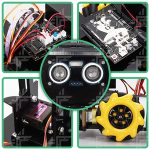 Kit de Robot à bras mécanique 4WD, programme Robot sans fil bras mécanique griffe robotique Kit de démarrage