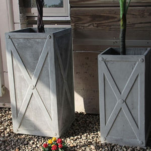 Maceta de <span class=keywords><strong>barro</strong></span> de magnesio grande para exteriores de alta calidad, diseño minimalista Vintage, maceta de jardín clásica para uso en interiores, venta de fábrica - Product Image 2