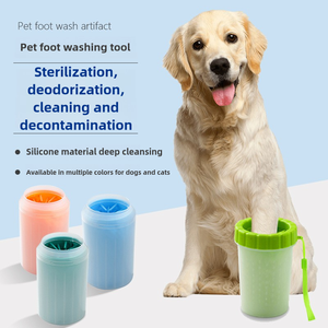 Venta caliente arandela de pata de perro portátil esencial para lavar pequeño gran amigo fangoso lindo Pie de perro pensativo regalo de Pascua para los amantes de los perros - Product Image 2