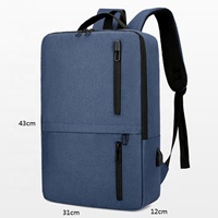 Sac à dos pour ordinateur portable d'extérieur, léger, imperméable, avec logo personnalisé, design unique, port USB, polyester Oxford, antivol RFID