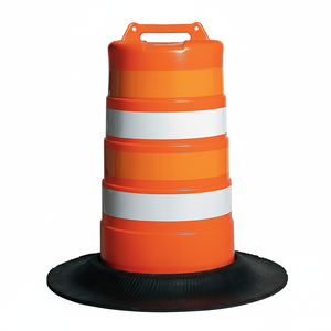 Barrera de seguridad vial con alto brillo hecha en tambor de tráfico de plástico - Product Image 1