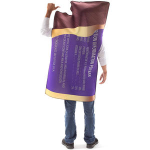 Dewasa uniseks cangkir selai kacang dan coklat Bar kostum pasangan permen lucu pakaian maskot Halloween untuk Purim - Product Image 5