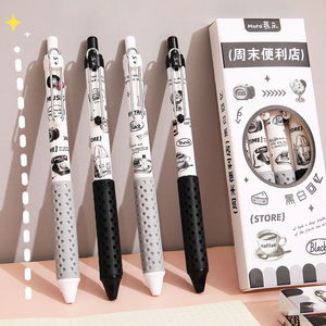 Morandi Creative Aroma therapie Color Touch Pen Extra lange weiche Griffsc heide Blauer Kunststoff-Neutral stift mit 0,5mm Schreib breite - Product Image 4