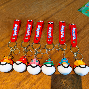Llavero de Anime de la Serie Elf Ball, Llavero de Silicona con Gel de <span class=keywords><strong>Pika</strong></span>, Empaquetado Individualmente, Colgante Promocional para Bolsa de Regalo - Product Image 4