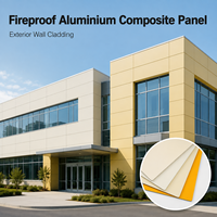 Panneau composite en aluminium ACP ACM résistant au feu, argent brossé personnalisé, pour mur extérieur de villa