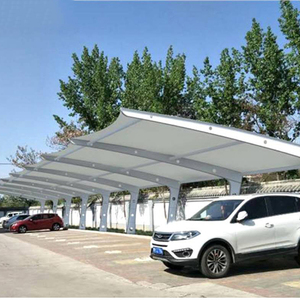 Stazione di pedaggio per aeroporto struttura in acciaio con ombreggiatura a membrana a trazione - Product Image 3