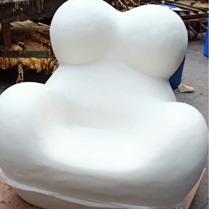 Fauteuil pouf en mousse PU 100x80, fermeté moyenne, pour salon et usage domestique - Product Image 1