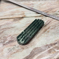 Poignée de tiroir et bouton de meuble en marbre vert foncé de style contemporain personnalisé, en pierre naturelle