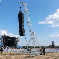 Torre de Elevación Portátil para Sistemas Line Array, de Acero y Aleación de Aluminio, de Alta Capacidad, para Eventos Musicales a Gran Escala