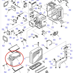 Radiateur de chauffage ND116120-7990, ensemble de chauffage et climatisation ND1161207990 pour PC200-7 PC220-7 PC300-7 - Product Image 4