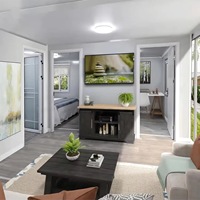 Maisons conteneurs modulaires extensibles standard australiennes 20ft 30ft 40ft, mini-maisons préfabriquées de luxe avec chambre, salon et entrée