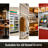 Sistema POS Android OEM/ODM CT30-A-4 de 15.6 Pulgadas, Caja Registradora con CPU de Cuatro Núcleos, Pantalla Táctil, Terminal POS de Construcción Metálica, Impresora Térmica