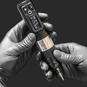 <span class=keywords><strong>Ambition</strong></span> <span class=keywords><strong>Soldier</strong></span> Rotary Battery Pen Máquina de cartucho de tatuaje con motor sin núcleo de 2400mAh Pantalla LED digital Equipo de tatuaje - Product Image 3