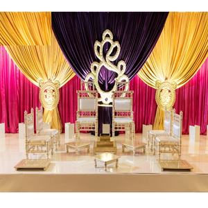 Gujrati Wedding Wooden Mandap <b>Chairs</b> Set USA Wholsale Low Seating Sankheda Vidhi Mandap <b>Chair</b> Factory Price Sydney Event Decor - Product Image 1