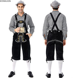 Deluxe Bavière Traditionnel Festival Okotberfest Lederhosen Costume Adulte <span class=keywords><strong>Homme</strong></span> Allemagne Bière Fête Costumes Outfit - Product Image 3