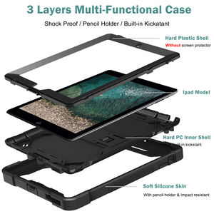 2022 Tendance Robuste Defender Combo Tablette Couverture pour <span class=keywords><strong>iPad</strong></span> <span class=keywords><strong>2</strong></span> 3 4 10.9 Pouces Étui <span class=keywords><strong>Rigide</strong></span> pour Enfant - Product Image 5