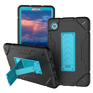 With Kickstand Anti-fall 2 n 1 shockproof silicone Tablet Covers case for Samsung Galaxy Tab A9 8.7 inches 2023 plus