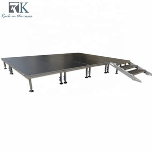 4x4ft and 4x8ft Stage Podium Aluminum <b>Frame</b> Adjustable Heavy Loading Portable Stage Mobile Event Concert - Product Image 4