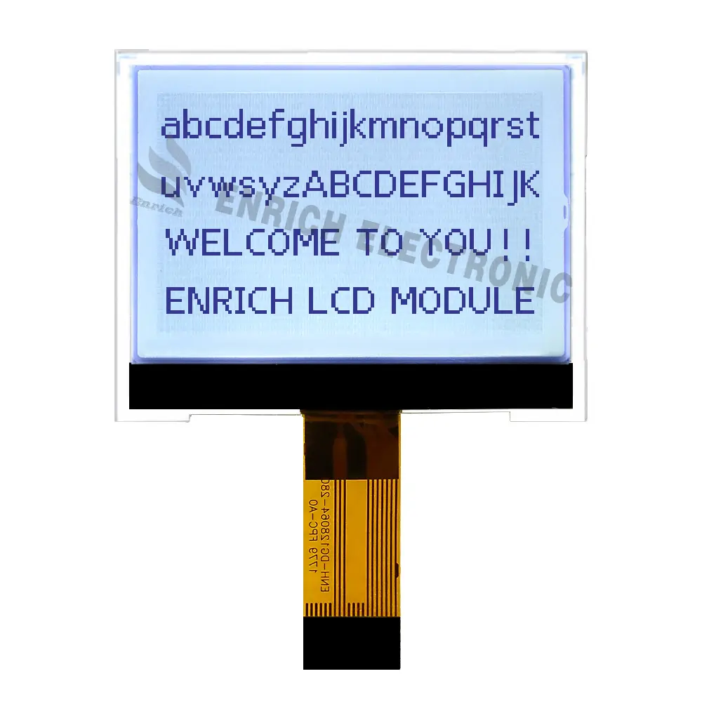 LCD nhà sản xuất 2.4 inch 128x64 Dot martix LCD module FPC hiển thị đồ họa LCD module