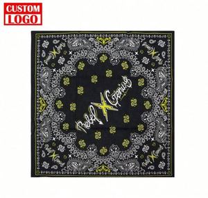 ผ้าพันคอพิมพ์ลายดิจิทัล ขนาด 90*90 ซม. ผ้าซาตินไหมพิมพ์โลโก้ตามสั่ง - Product Image 1