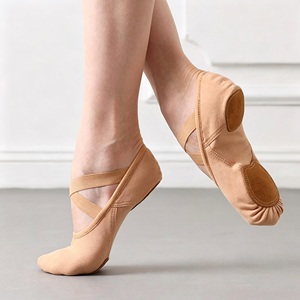 Zapatos de Ballet para Niñas, Calzado de Práctica sin Cordones, Calzado de Estudio Elástico con Cordones - Product Image 6