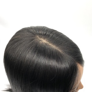LLBeauty vendita all'ingrosso di alta qualità capelli umani Remy nodo nascosto naturale vero cuoio capelluto 6x6 legato a mano Base di seta <span class=keywords><strong>parrucca</strong></span> completa per le donne - Product Image 6