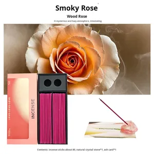 Osmanthus ahşap çevre dostu tütsü ev kullanımı uzun ömürlü koku gül tütsü tutucu High-End hediye kutu seti - Product Image 6