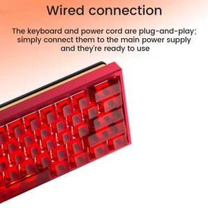 Clavier de jeu NDIY X60, clavier magnétique filaire personnalisé pour les <span class=keywords><strong>jeux</strong></span> RT Esports - Product Image 3