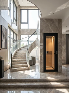 Miniasensor panorámico de cristal NanoLift, ahorro de espacio, menos de 1m², sin fosa, elevador interior para casa - Product Image 4