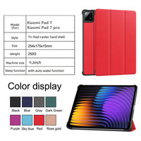 Funda de Cuero PU de Lujo con Soporte Tríptico y Función Inteligente para Tablet Mi Pad 7 Pro de 11.2 Pulgadas, Venta al Por Mayor de Fábrica, para Xiaomi Pad 7 2024