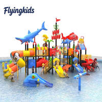 Toboggan aquatique combiné en plastique et métal pour piscine extérieure, équipement de parc d'attractions résidentiel de grande taille, toboggan de parc aquatique pour enfants, utilisation sur les pentes