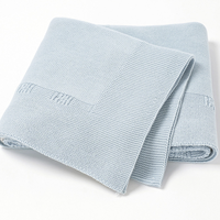 Couverture en coton tricotée pour bébé, serviette de bain, tissu d'emmaillotage, couette pour bébé, couverture de poussette