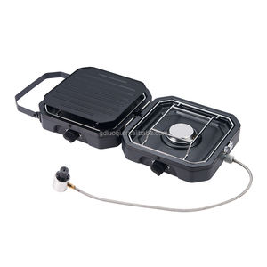 Vente flash : Petit réchaud à gaz portable double avec four breveté 1800W, 2 brûleurs, design <span class=keywords><strong>de</strong></span> table - Product Image 2