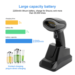 เครื่องสแกนบาร์โค้ดไร้สาย Luckydoor K-622BT 2 มิติ เชื่อมต่อผ่านบลูทูธ 2.4G เครื่องสแกนคิวอาร์โค้ดขนาดเล็ก - Product Image 6