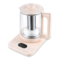 Ketel Listrik Multifungsi RAF 800W 2.0L Kaca Borosilikat Pemanas Cerdas Dengan Program Preset untuk Teh Minuman Kesehatan Memasak