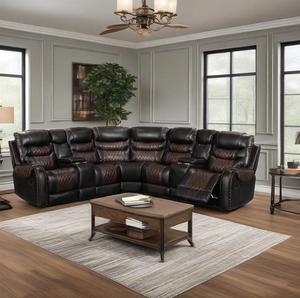 Canto Seccional Recliners Sofá Set Couro Tecido Cadeiras Reclinável Power Lift Sofá Cadeira Venda Cadeira Reclinável Elétrica 9022 - Product Image 4