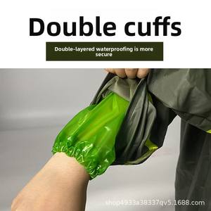 Conjunto de Pantalones y Chaqueta Impermeable para Hombre, Tipo Dividido, para Vehículos Eléctricos, Protección Completa <span class=keywords><strong>contra</strong></span> <span class=keywords><strong>Lluvia</strong></span> Intensa, Capa Adhesiva Impermeable - Product Image 3