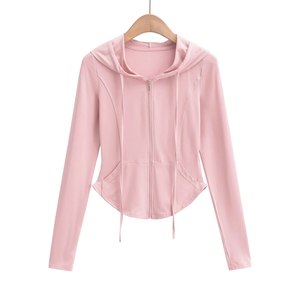 New Fashion Personalized Fall Fashion Crop Hoodies <strong>Women</strong> Y2k <strong>Zip</strong> up Fashion <strong>Hoodie</strong> Cute Young People Long Sleeve Hoodies - Product Image 2