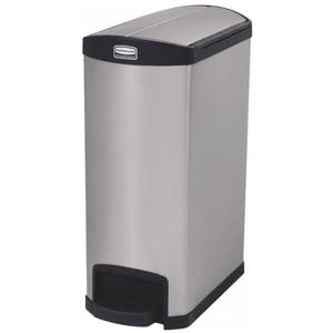 Pattumiera in Acciaio con Pedale Laterale Nera 50 L - Product Image 1