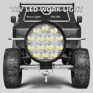 Foco <span class=keywords><strong>DE</strong></span> TRABAJO <span class=keywords><strong>LED</strong></span> Universal <span class=keywords><strong>de</strong></span> 12V, 4 pulgadas, 42W, 4x4, todoterreno, ATV, UTV, 4WD, camión, Tractor, motocicleta, luces antiniebla, iluminación Exterior para automóvil - Product Image 4