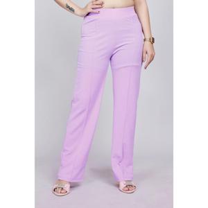Pantalones de mezcla de poliéster bordados ecológicos de corte regular en tallas - Product Image 6