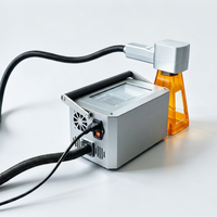 Machine de marquage laser à fibre portable 30W 50W, graveur laser portatif pour métal, quincaillerie, tuyaux, codes QR, gravure permanente