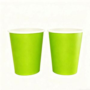 Gobelets en papier jetables compostables personnalisables à paroi simple de 6 oz, 7 oz, 8 oz pour l'emballage alimentaire et la restauration à emporter - Product Image 5