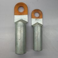 Terminales de Cable Bimetálicos de Cobre y Aluminio Tipo Palm Crimp, 25mm-150mm, Superficie Brillante, 35KV, Marca YP, Conector de Crimpado