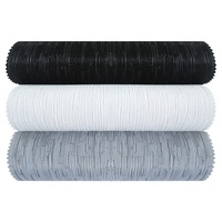 Tissu de stores à rouleau occultants lisses en fibre de polyester souple ignifuge de haute qualité
