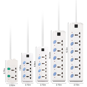 Nhà máy 1.8M độc lập chuyển đổi bảng điện 6 lỗ dây 10A/250V Đồng mở rộng tiêu chuẩn Châu Âu ổ cắm đa cắm ổ cắm - Product Image 6